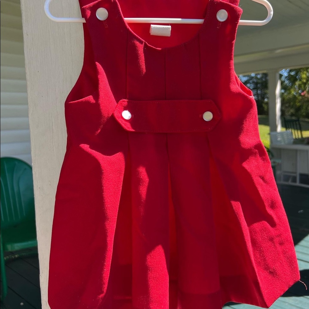 2T girls vintage red dress